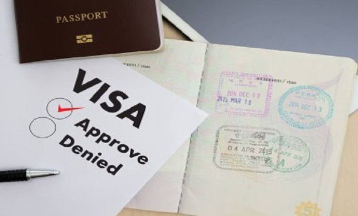 South African visa approval — passport with stamps and visa decision document